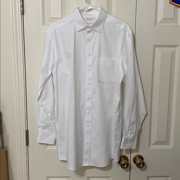 Roundtree & Yorke Gold Label Fitted White Shirt - Picture 1 of 4